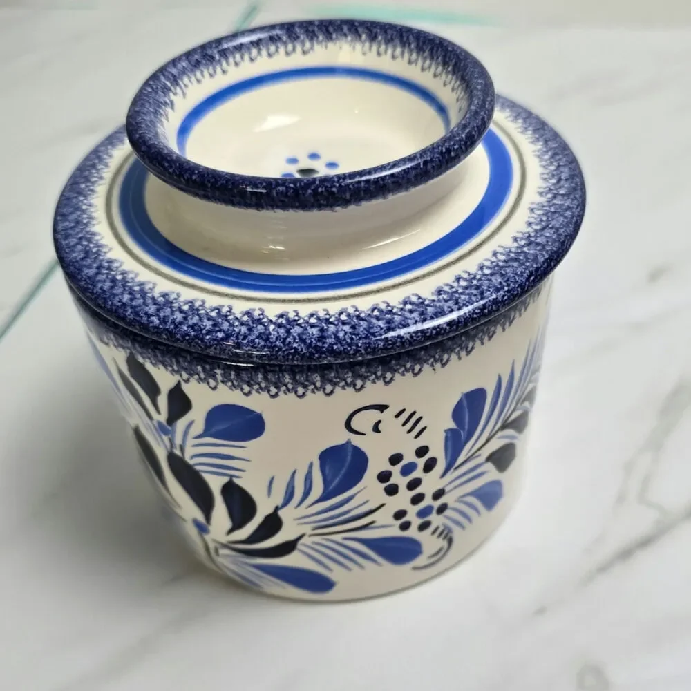 Vintage Henroit Quimper Butter bell Handpainted